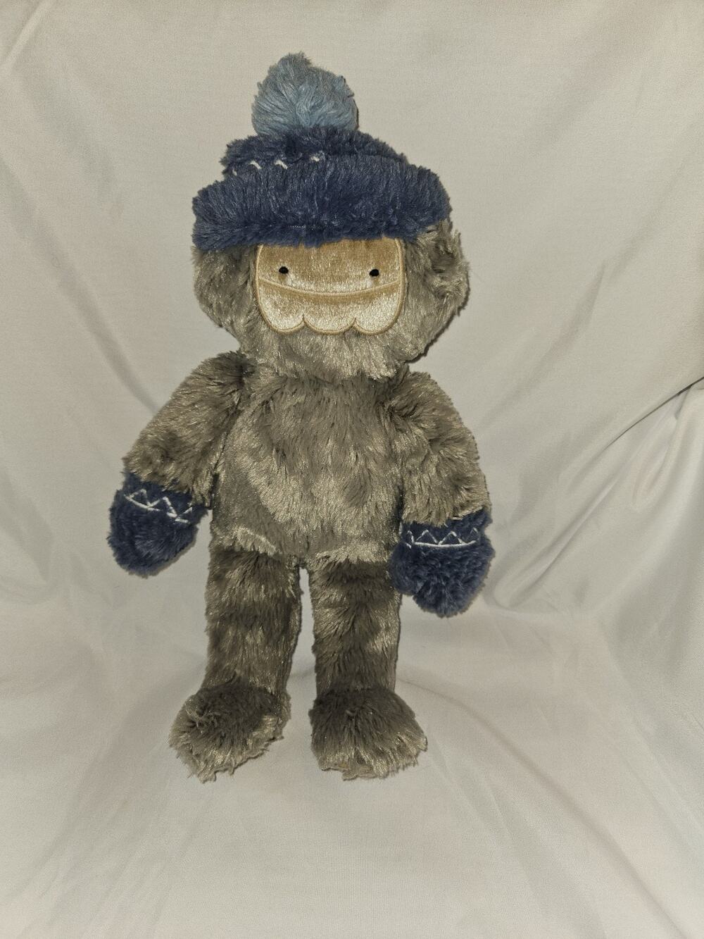 Slumberkins Yeti Plush Shine Bright Special Edition Gray Blue Gloves Bigfoot 16”